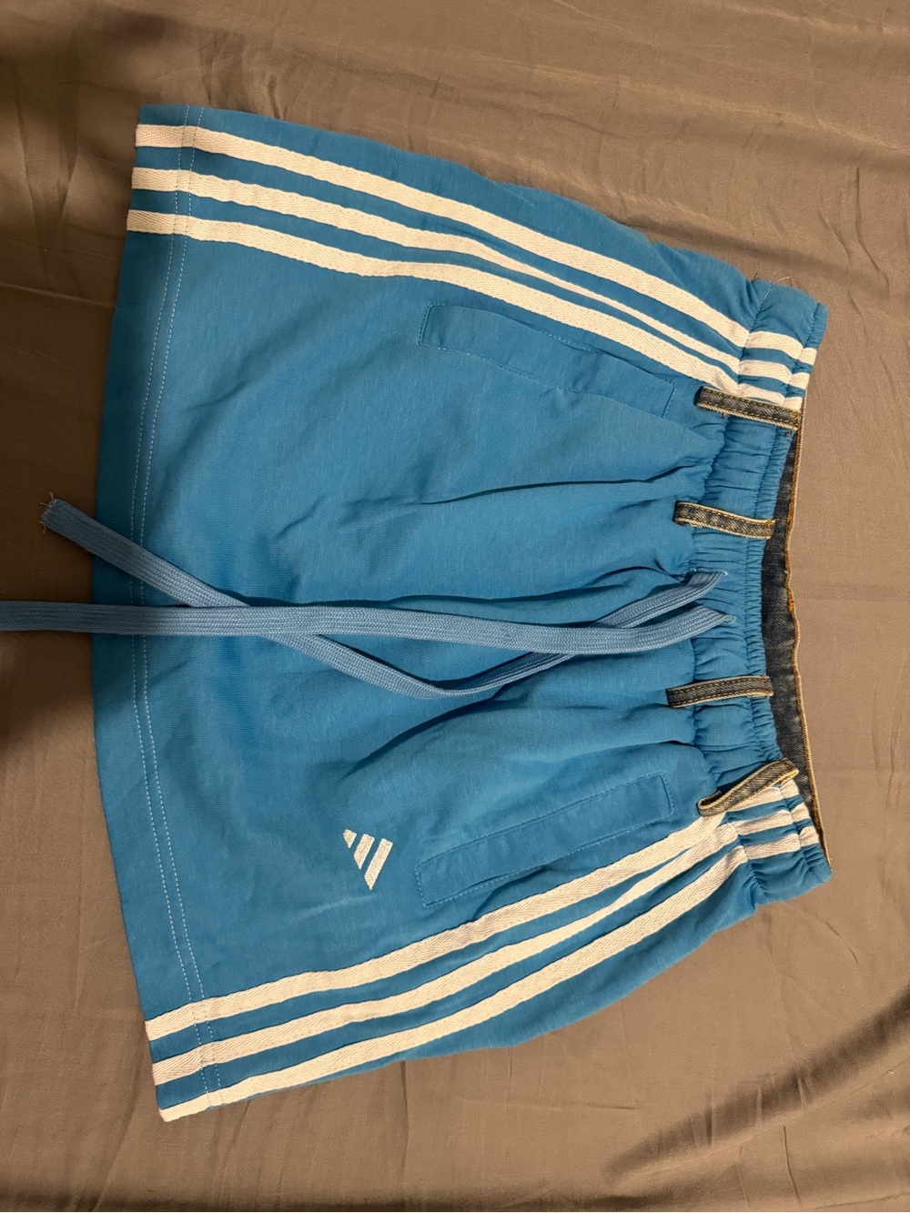 Adidas remake denim mini skirt y2k